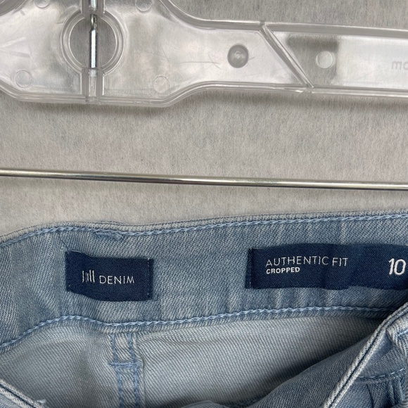 NWT J.Jill Denim Light Blue (Oxfordwash) Cropped Ankle Jeans sz 10 - Picture 6 of 10